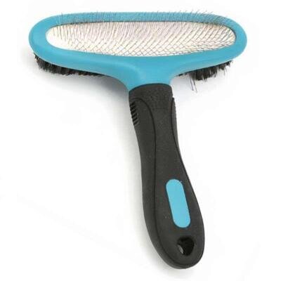Щітка-пуходерка M-Pets Double-Sided Slicker двостороння для собак, 15x17 см