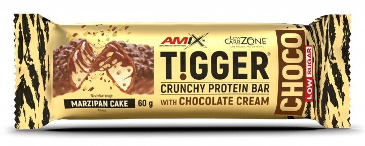 Батончик Amix Nutrition Tigger Crunchy Protein Bar Choco марципановий торт, 60 г