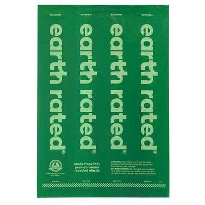 Пакети Earth Rated Poop Bags Lavender для прибирання за собакою з ароматом лаванди, 315 штук