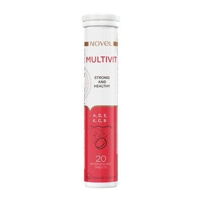 Вітаміни Novel Strong and Healthy Multivit таблетки шипучі №20