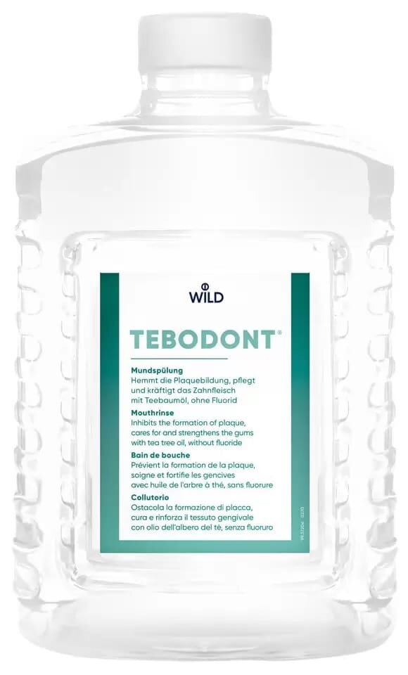 Ополіскувач для ротової порожнини Dr. Wild Tebodont з олією чайного дерева, без фториду, 1500 мл