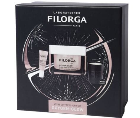 Набір Filorga Oxygen-Glow для сяйва шкіри (Крем-бустер 50 мл + Крем-бустер для контуру очей 4 мл + свічка 1шт)