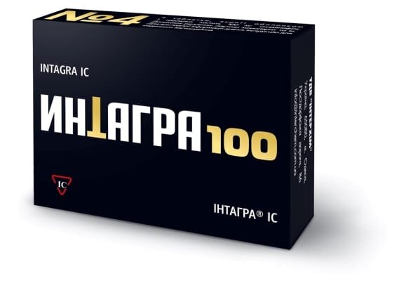 Інтагра IC таблетки, в/о по 100 мг №4 (2х2)