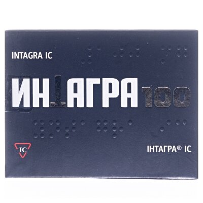 Інтагра IC таблетки, в/о по 100 мг №4 (2х2)