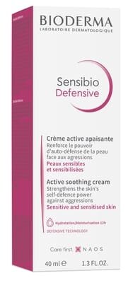 Крем для обличчя Bioderma Sensibio Defensive легкий захисний активний заспокійливий, 40 мл