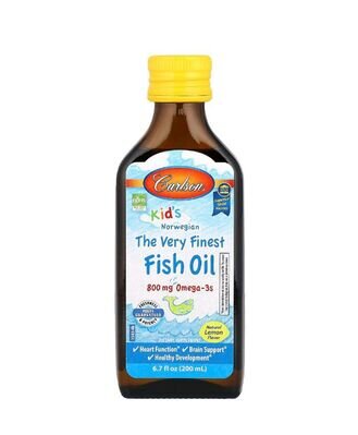 Риб'ячий жир для дітей Carlson Labs Kid's Fish Oil Lemon, лимон, 200 мл
