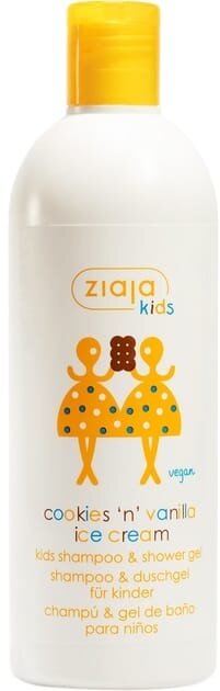 Гель-шампунь для душу Ziaja Kids Ванільне морозиво і печиво, 400 мл