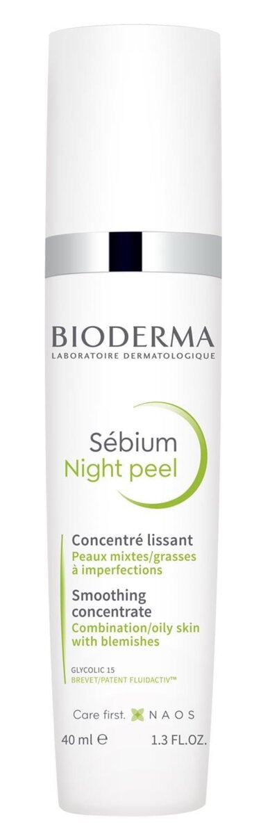 Пілінг-концентрат для обличчя Bioderma Sebium Night Peel розгладжуючий, 40 мл