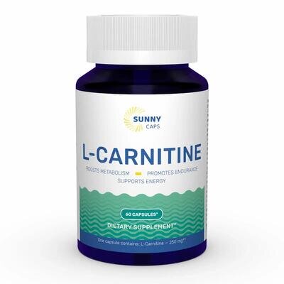 L-карнітин Sunny Caps L-carnitine 250 мг, 60 капсул