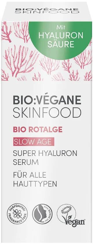 Сироватка для обличчя Bio:Vegane Organic Redalgae гіалуронова з червоними водоростями для інтенсивного зволоження, 15 мл