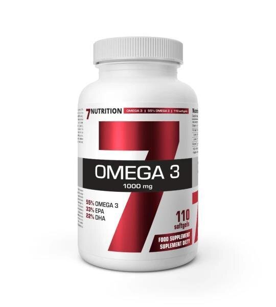 Омега 3 7Nutrition Omega-3 1000 мг 55% (330 мг EPA 220 мг DHA), 110 капсул