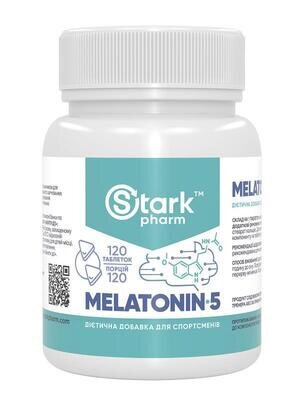 Мелатонін Stark Pharm Melatonin 5 мг, 120 таблеток