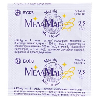 МелаМаг-B6 гранули по 2,3 г №20 у саше
