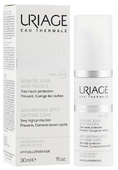 Крем для обличчя та тіла Uriage Depiderm SPF 50+ денний проти пігментних плям, 30 мл