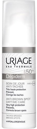 Крем для обличчя та тіла Uriage Depiderm SPF 50+ денний проти пігментних плям, 30 мл