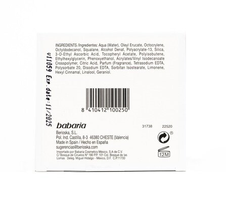 Крем для обличчя Babaria Vitamin C, 50 мл
