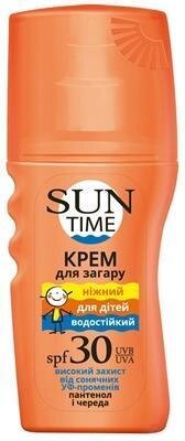Крем для засмаги Біокон Sun Time Ніжний для дітей, SPF 30, 150 мл