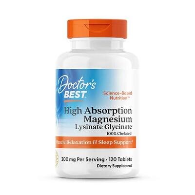 Магній Високої Абсорбації Doctor's Best High Absorption Magnesium, 120 таблеток