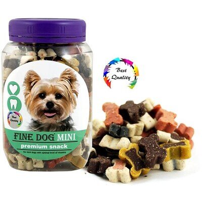 Ласощі (тренерки) для маленьких порід собак Fine Dog mini Soft MIX, 280 г