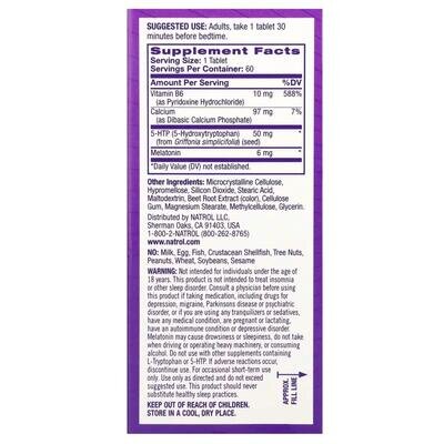Мелатонін + 5 НТР Natrol Melatonin + 5-HTP, 60 таблеток