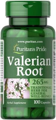 Корінь валеріани Puritan's Pride Valerian Root 265 мг, 100 капсул