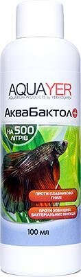 АкваБактол Aquayer антибактеріальний препарат для акваріума, 100 мл