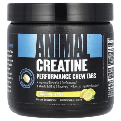 Креатин Universal Nutrition Animal Creatine Performance Chews Lemon Ice, 120 жувальних таблеток