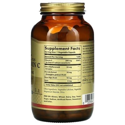 Вітамін С Solgar Ester-C Plus 500 мг Vitamin C вег. капсули №250