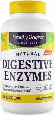 Травні ферменти Healthy Origins Digestive Enzymes Broad Spectrum, 180 вегетаріанських капсул