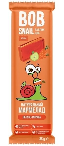 Мармелад Jelly Bob Snail яблуко-морква, 38 г