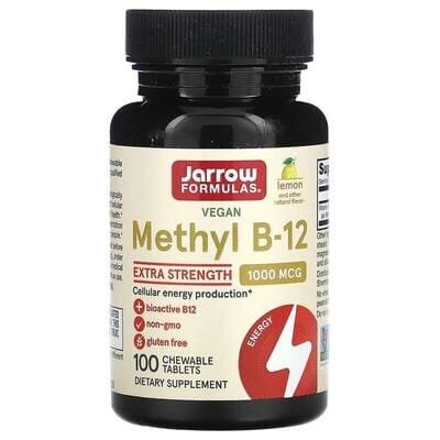 Вітамін В12 Jarrow Formulas Methyl B-12 1000 мкг, смак лимону, 100 жувальних таблеток