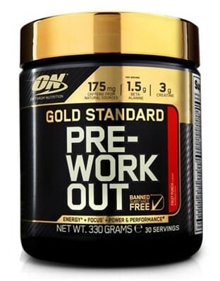 Передтренувальний комплекс Optimum Nutrition Gold Standard Pre-Workout, фруктовий пунш, 300 г