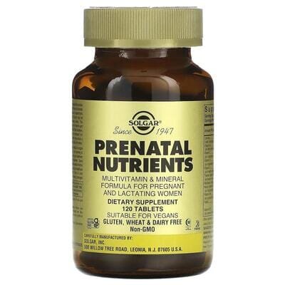 Вітаміни для вагітних Solgar Prenatal Nutrients таблетки №120