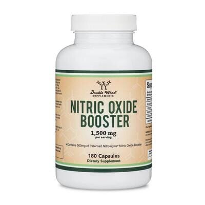 Передтренувальний комплекс Double Wood Nitric Oxide Booster 1500 мг, 180 капсул