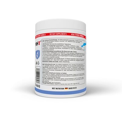 Комплекс амінокислот MST Nutrition BCAA Essential Professional блакитна малина, 414 г
