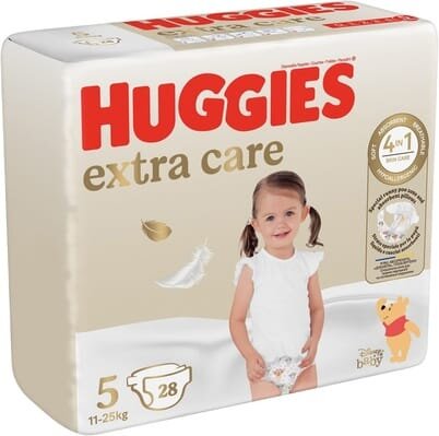 Підгузки Huggies Extra Care дитячі, розмір 5, 11-25 кг, 28 шт