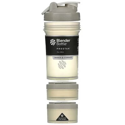 Смарт-шейкер Blender Bottle ProStak Smoke Grey, 650 мл + 2 контейнера