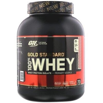 Протеїн Optimum Nutrition Gold Standard 100% Whey, полуничний крем, 2,27 кг