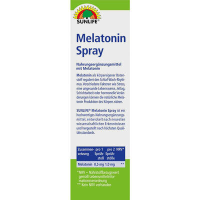 Вітаміни Sunlife Melatonin спрей по 30 мл у флак.