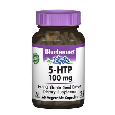 5-HTP (5-гідрокситриптофан) Bluebonnet Nutrition 5-HTP 100 мг, 60 вегетаріанських капсул