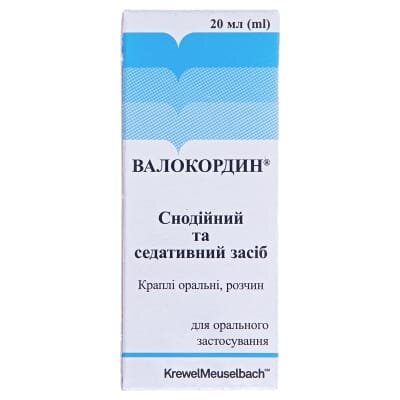 Валокордин краплі ор., р-н по 20 мл у флак.-крап.