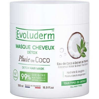 Маска Evoluderm для всіх типів волосся детокс з водою кокоса, 500 мл