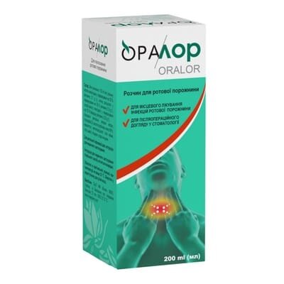 Оралор розчин д/рот. порож. по 200 мл у флак.