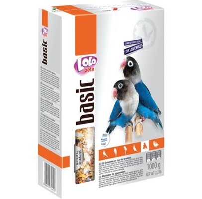 Корм повнораціонний Lolo Pets для нерозлучників, 1 кг