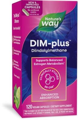 Метаболізм естрогенів DIM-Plus Nature's Way DIM-Plus Estrogen Metabolism, 120 вегетаріанських капсул