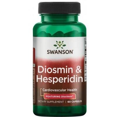 Діосмін та гесперидин Swanson Diosmin & Hesperidin DiosVein, 60 капсул