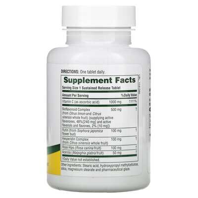 Вітамін С з біофлавоноїдами Nature's Plus Super C Complex 1000/500 мг, 60 таблеток