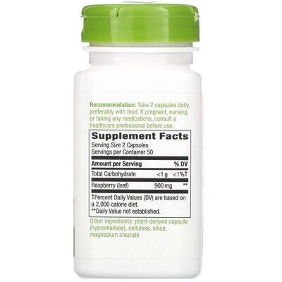 Червоної малини листя Nature's Way Red Raspberry 900 мг, 100 капсул