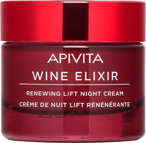 Крем-ліфтинг для обличчя Apivita Wine Elixir нічний для відновлення шкіри, 50 мл