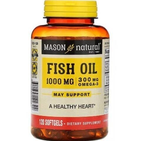 Риб'ячий жир Mason Natural Fish Oil 1000, 120 гелевих капсул